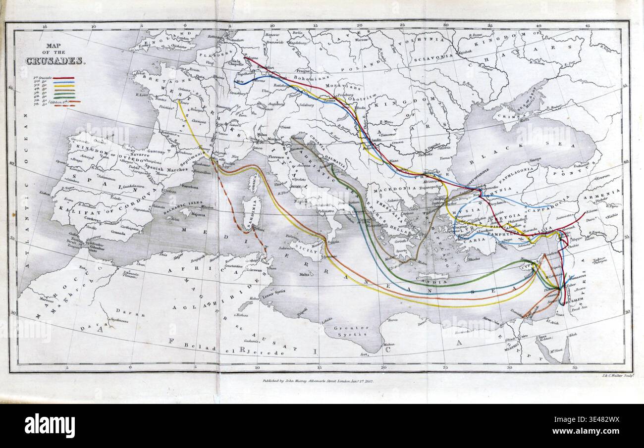Crociate mappa immagini e fotografie stock ad alta risoluzione - Alamy