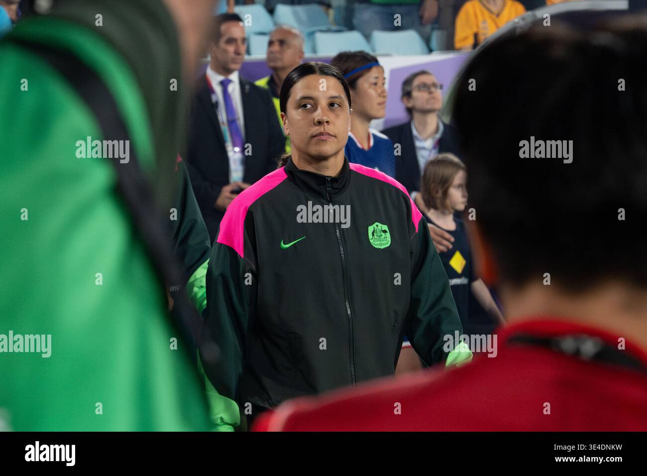 Sydney, 21 marzo 2026 l'australiano Sam Kerr entra in campo prima della finale della Coppa d'Asia femminile 2026 dell'AFC tra Giappone e Australia Foto Stock