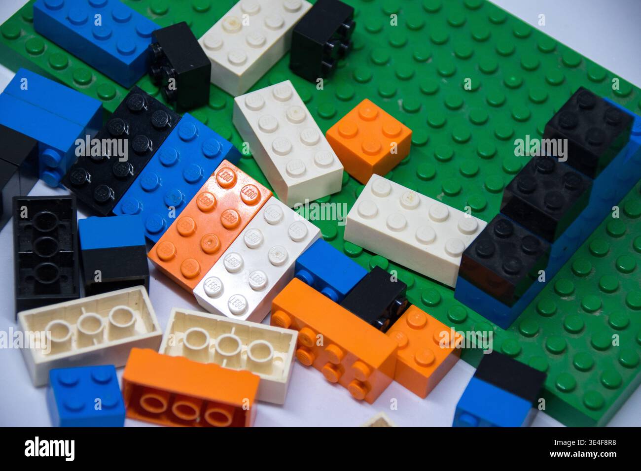 Mattoncini Lego multicolore giocattolo Foto Stock