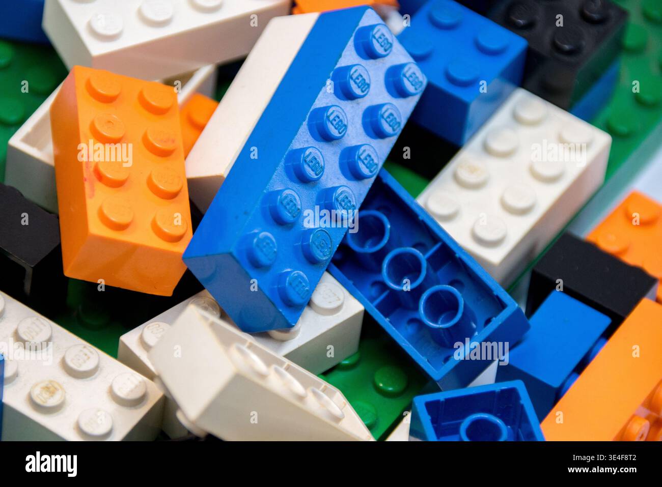 Mattoncini Lego multicolore giocattolo Foto Stock