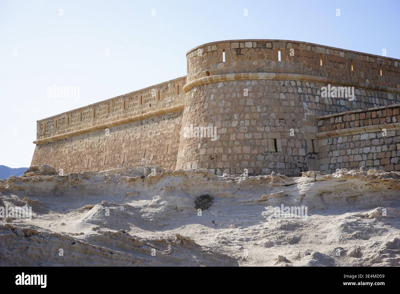 Castillo de San Felipe a Los Escullos, Andalusia, Spagna Foto Stock