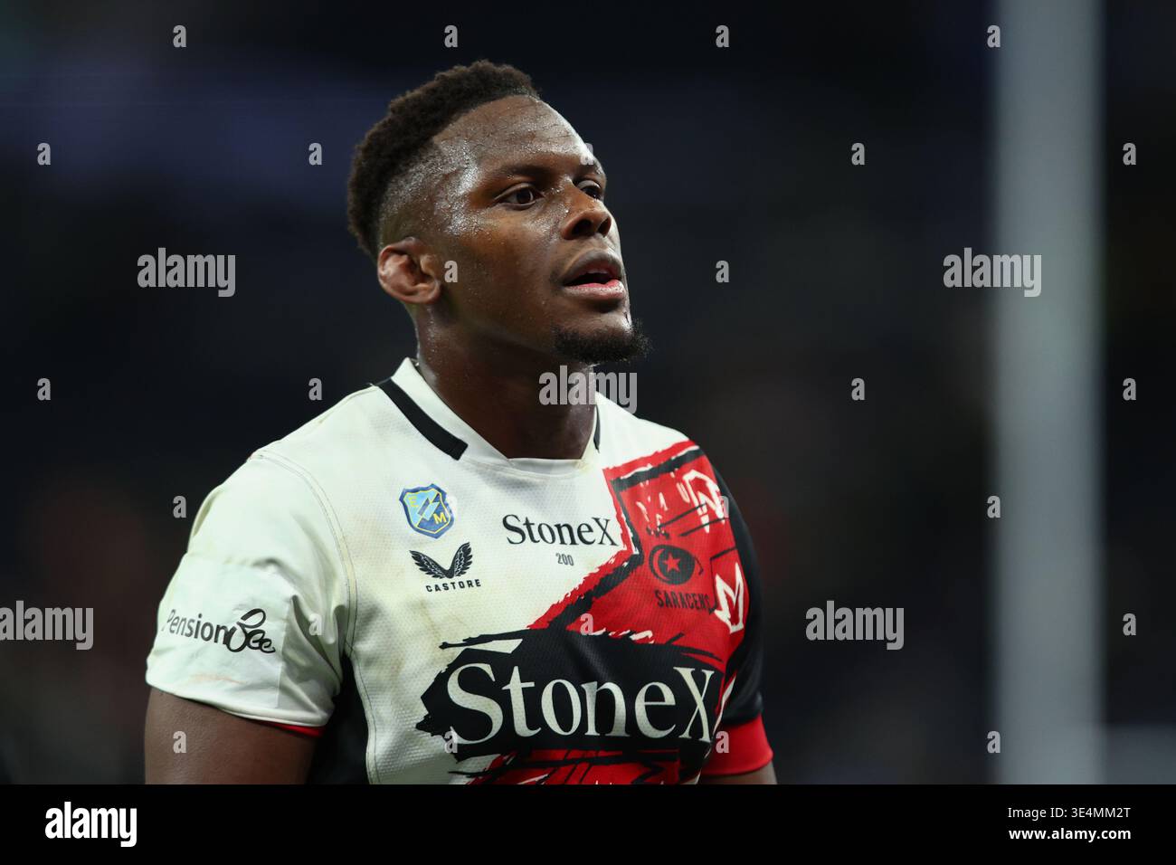 LONDRA, Regno Unito - 28 marzo 2026: Maro Itoje dei Saracens dopo la partita di rugby in Premiership Saracens e Northampton Saints al Tottenham Hotspur Stadium (credito: Craig Mercer/ Alamy Live News) Foto Stock