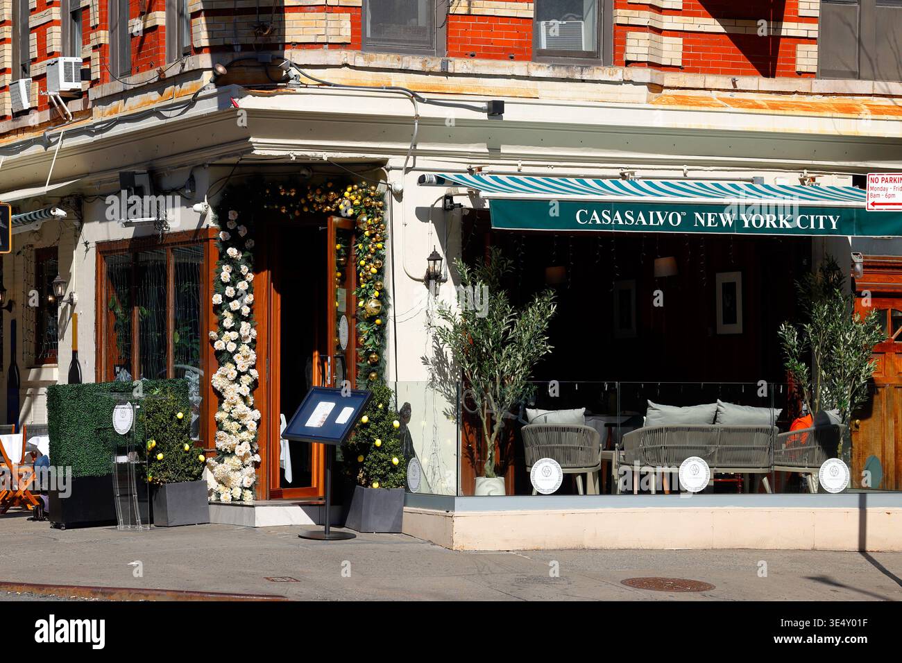 Casasalvo, 195 Spring St, New York, negozio NYC di un ristorante italiano a SoHo di Manhattan. Foto Stock
