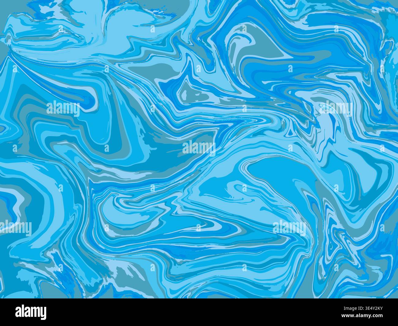 Sfondo orizzontale astratto con onde colorate. Consistenza di marmo ondulato liquido Illustrazione Vettoriale