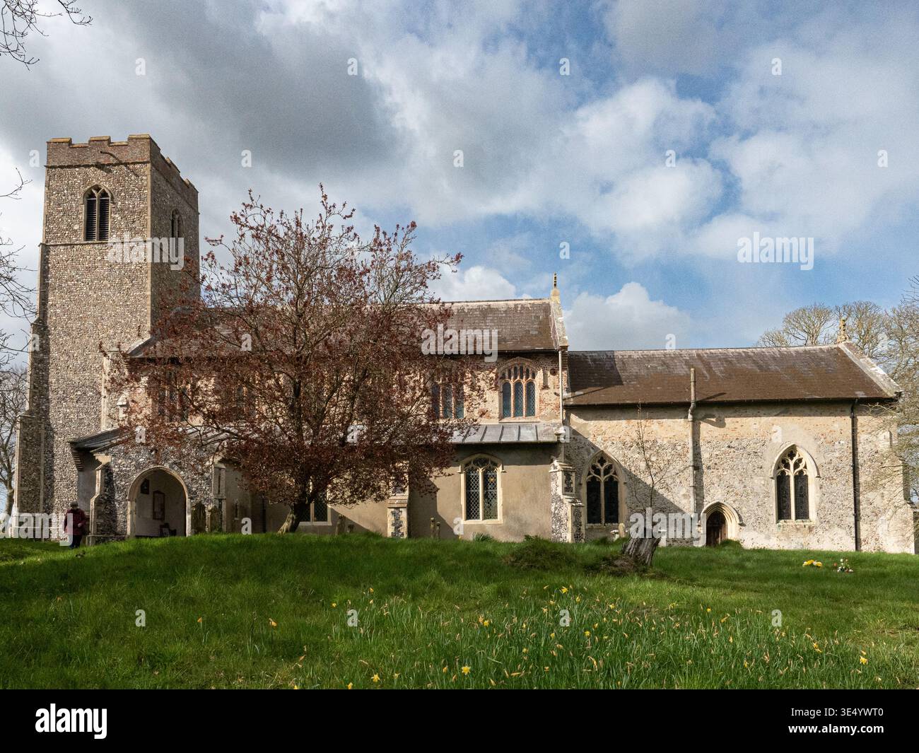 Il grado 1 elencava la chiesa di Santa Margherita nel villaggio di Suffolk di Heveningham Foto Stock