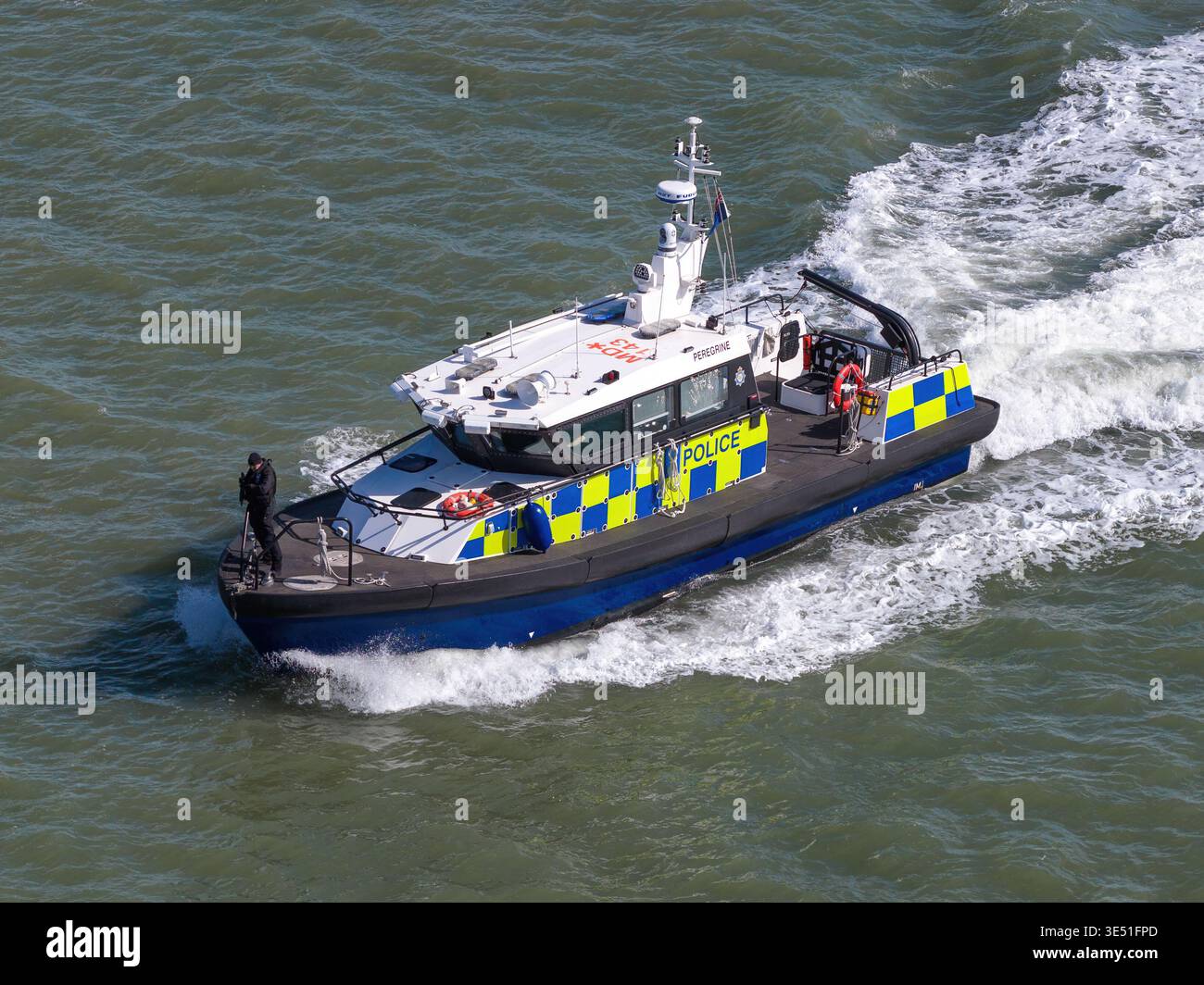 Peregrine, un'unità di pattuglia gestita dal Ministero della polizia della difesa. Foto Stock