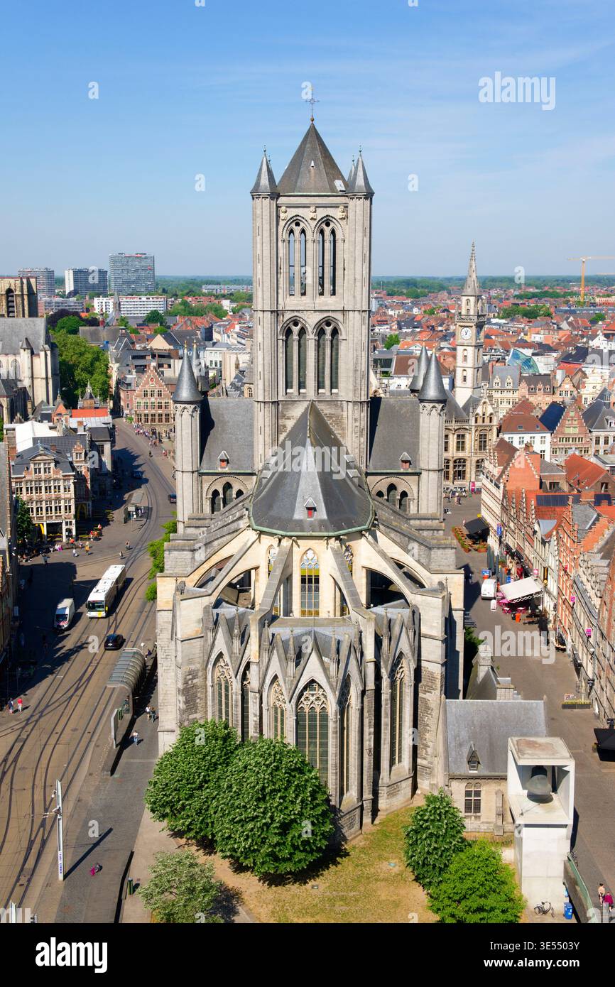 Belgio, Fiandre orientali, Gand, Chiesa di San Nicola Foto Stock