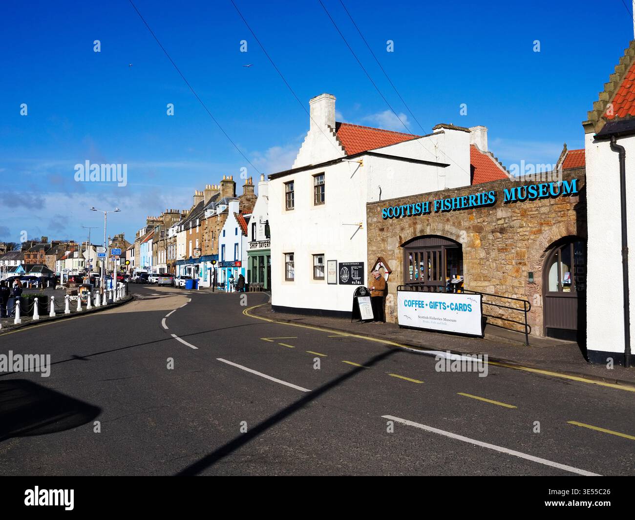 Museo della pesca scozzese sulla costa orientale di Anstruther East Neuk di Fife, Scozia Foto Stock