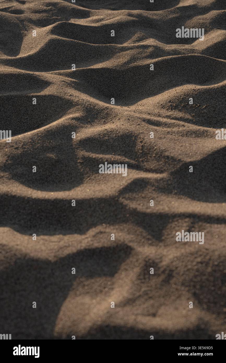 Trama astratta di cappe di sabbia bianca e nera Foto Stock