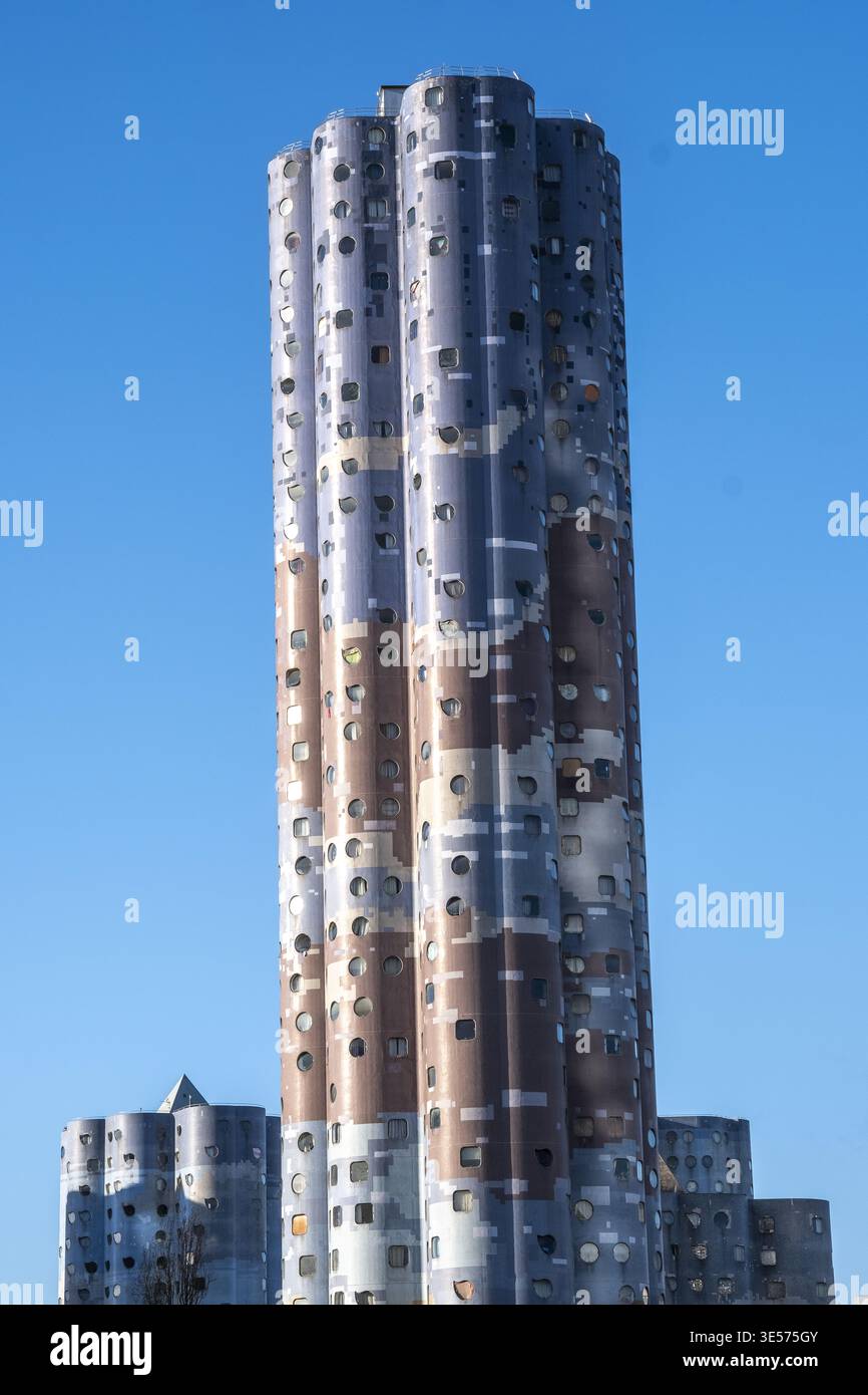 Alti edifici a Nanterre, Francia Foto Stock