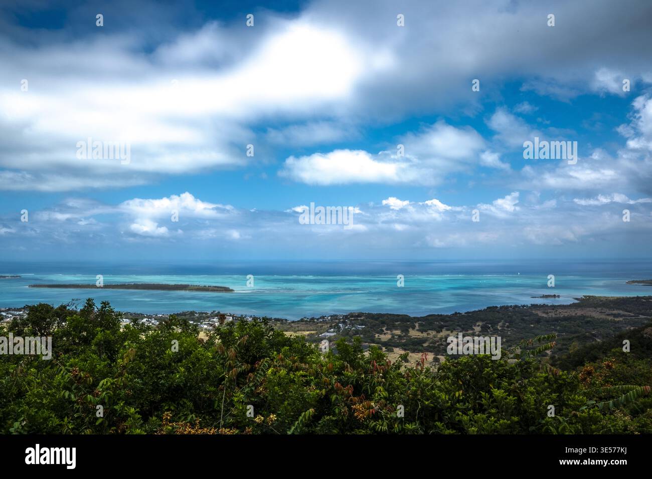 Punto panoramico di Chamarel, Mauritius Foto Stock