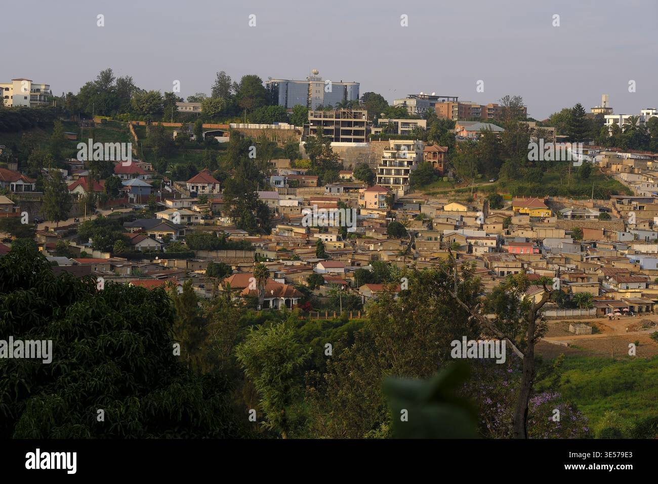 Case ed edifici a Kigali, Ruanda Foto Stock