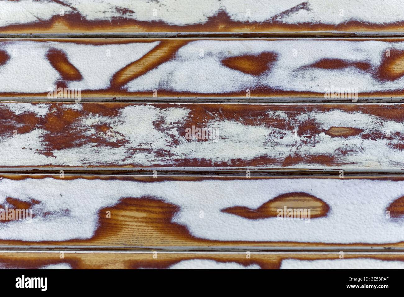 Pareti di legno fredde Foto Stock