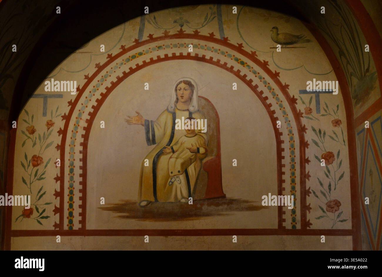 Roma, Italia 09.05.2020: Cripta della Basilica dei Santi Apostoli a Roma Foto Stock