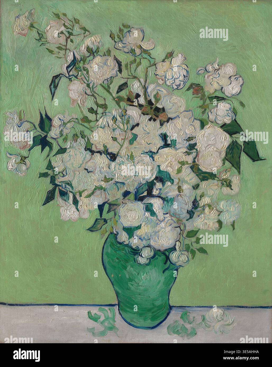 Roses 1890, Rosen 1890, Gemälde von Vincent Willem van Gogh geb. 30. März 1853 a Groot-Zundert, gest. 29. Juli 1890 a Auvers-sur-Oise, niederländisc Foto Stock