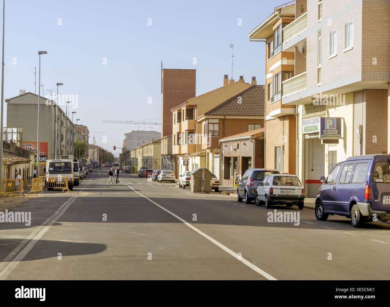 Galicia Avenue a Zamora, Spagna in estate. Foto Stock