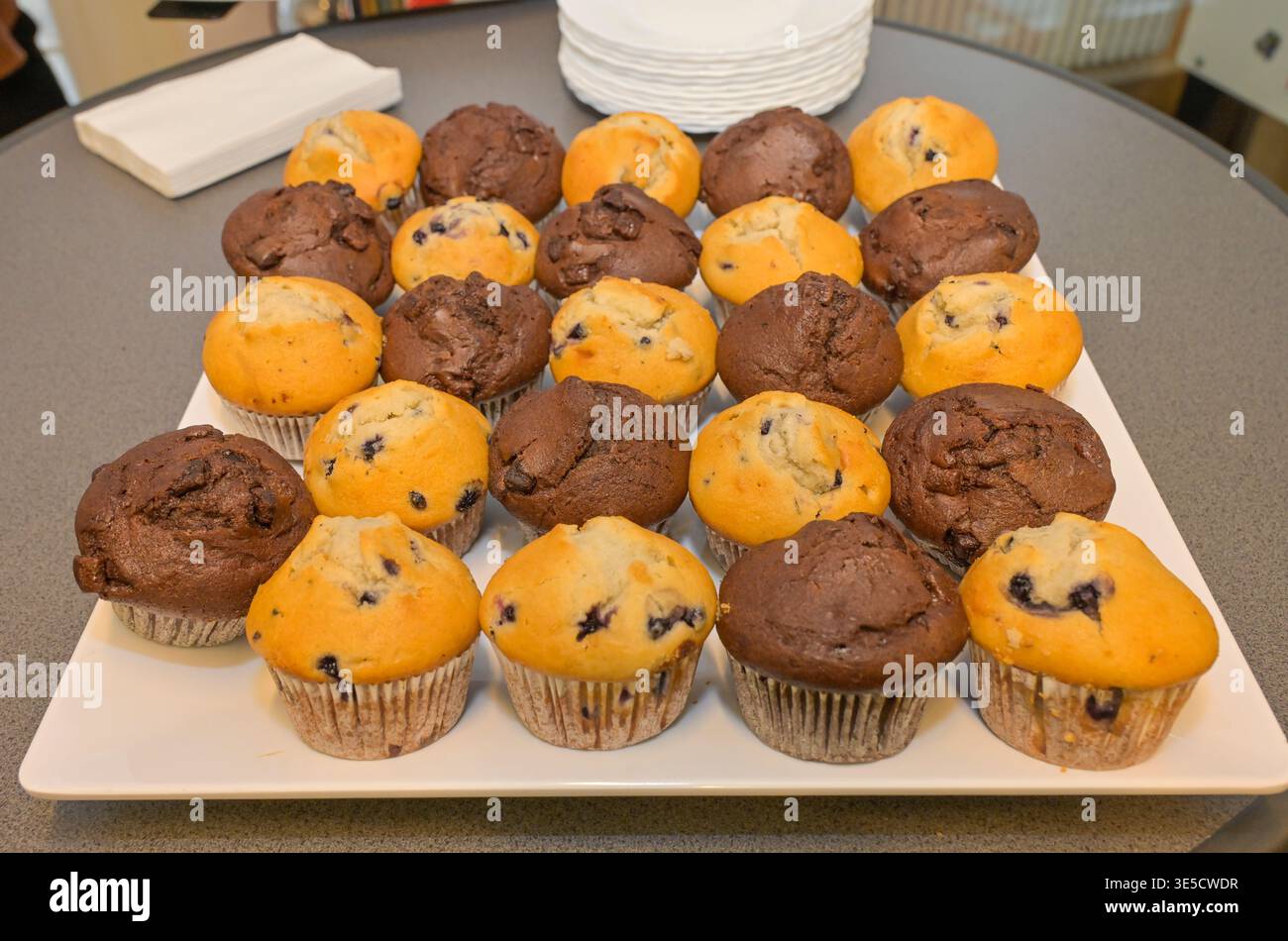 Tablett, muffin Foto Stock
