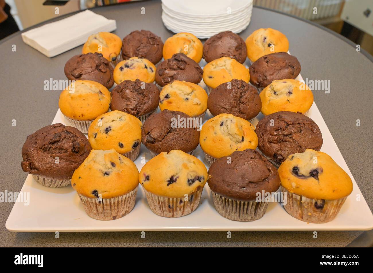 Tablett, muffin *** vassoio, muffin Foto Stock