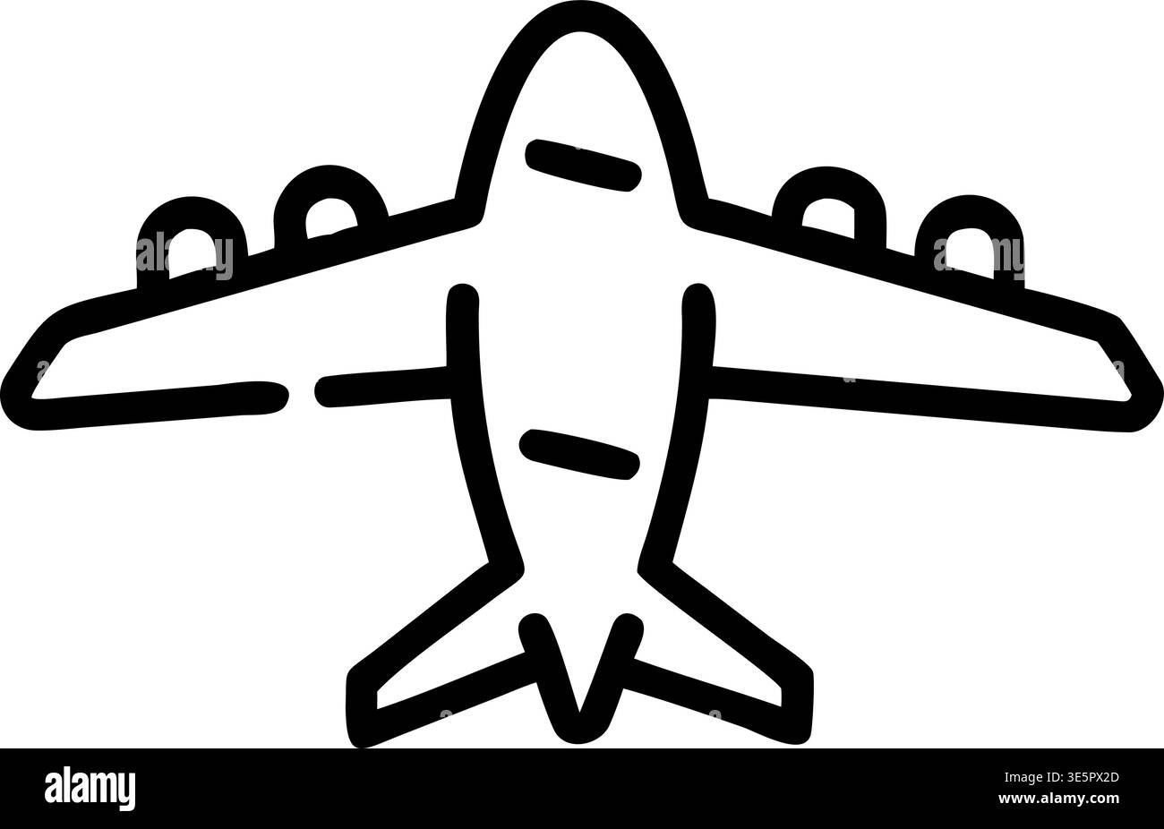 Icona vettoriale del profilo militare dell'aereo, simbolo dell'aeronautica, del combattimento e della difesa. Illustrazione Vettoriale
