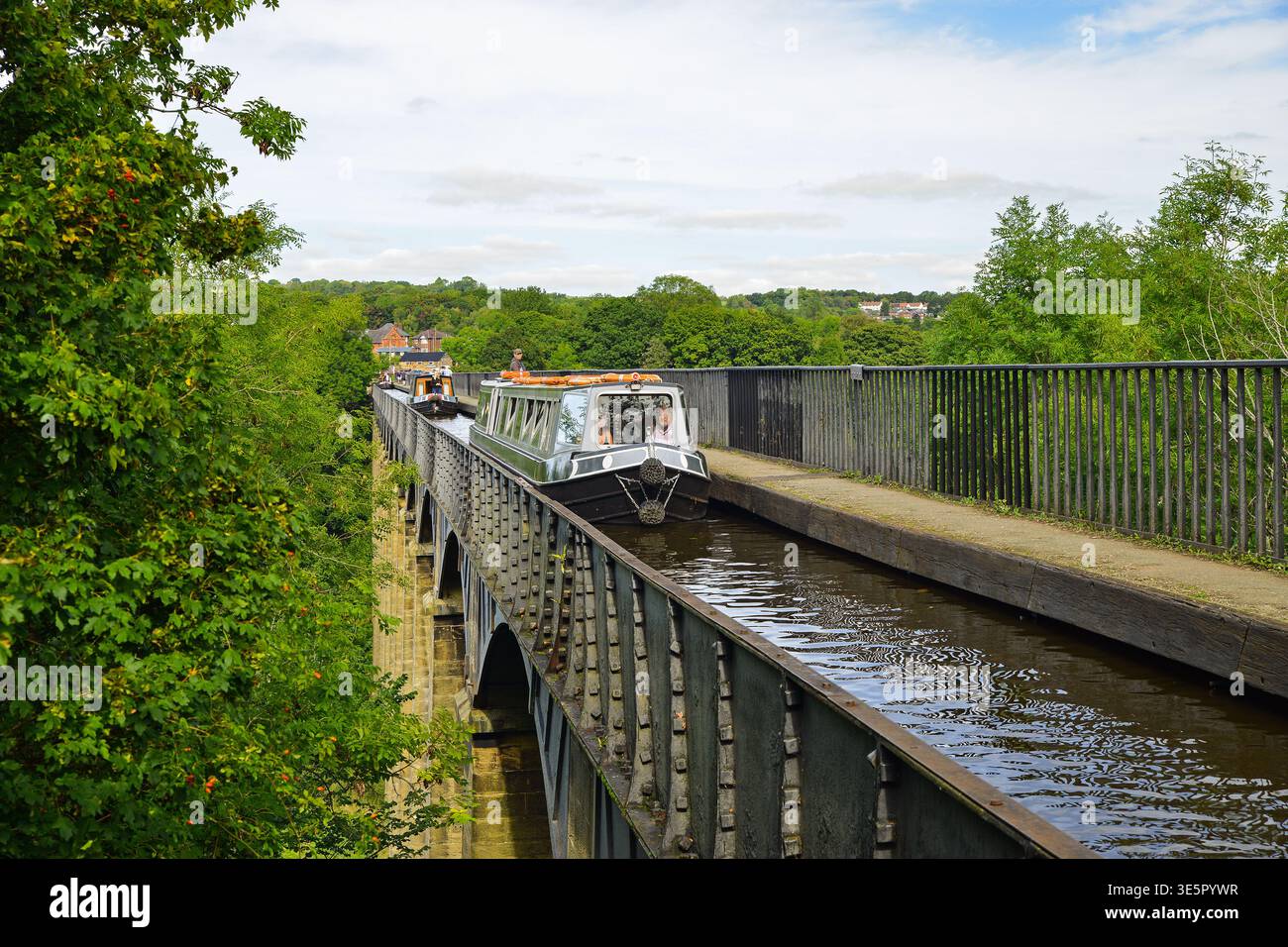 pontcysyllte acquedotto ellesmere Canal wales Regno Unito Foto Stock