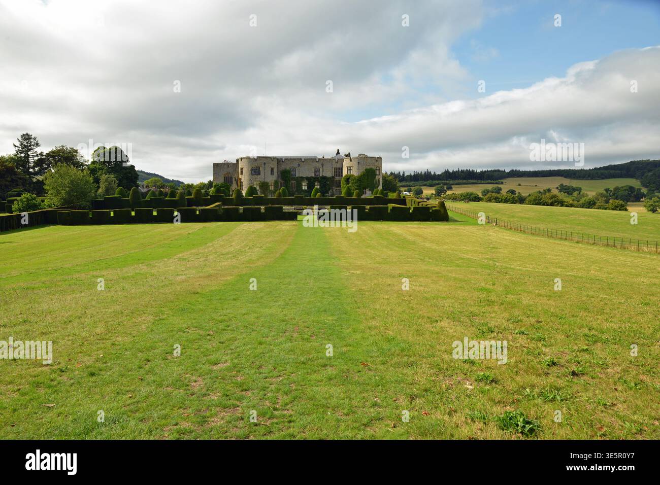 Castello di chirk storica fortezza gallese tenuta di campagna Regno Unito Foto Stock