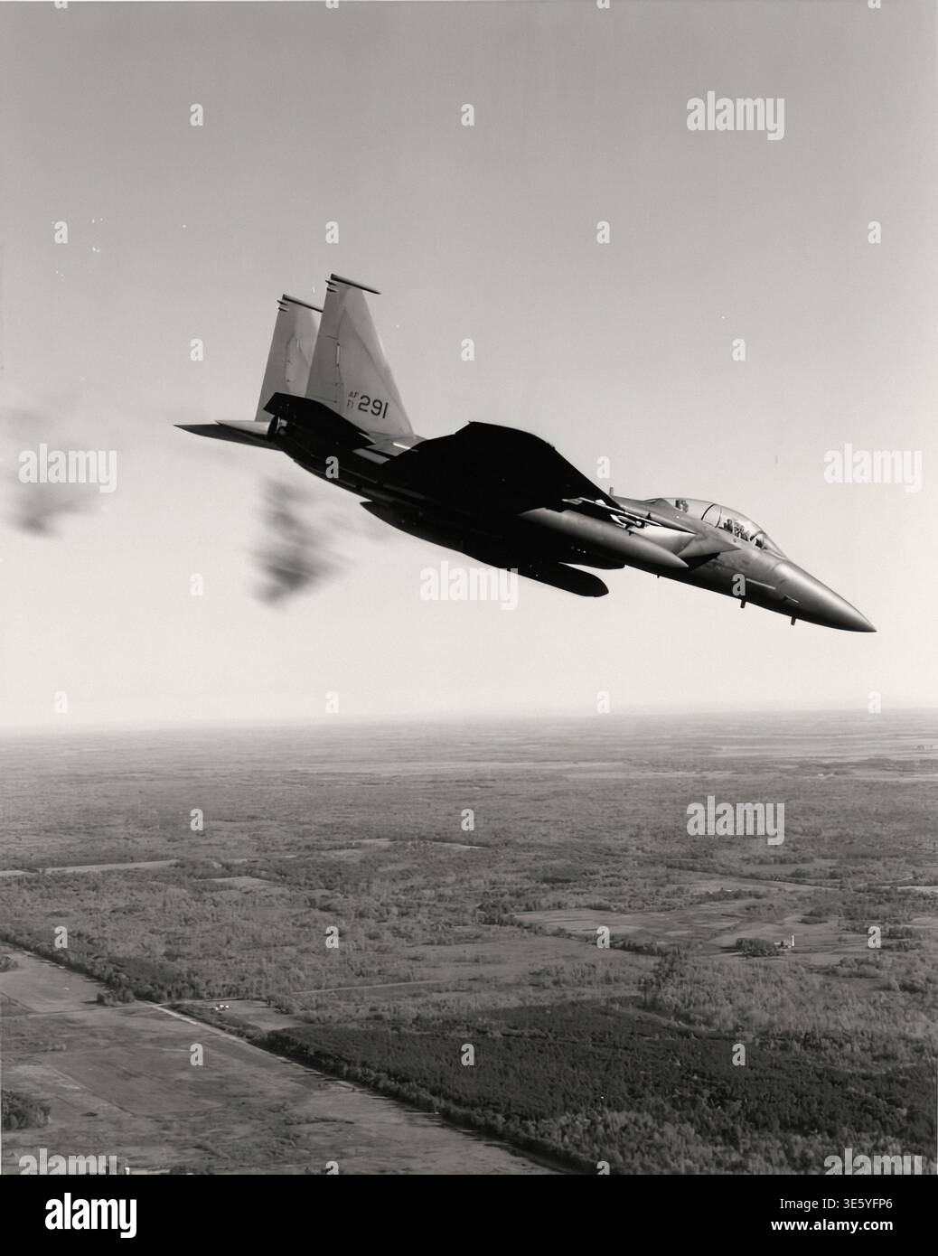 Airplane McDonnell F-15E 71-0291 Strike Eagle ottobre 80 - documento editoriale, fotografo sconosciuto Foto Stock