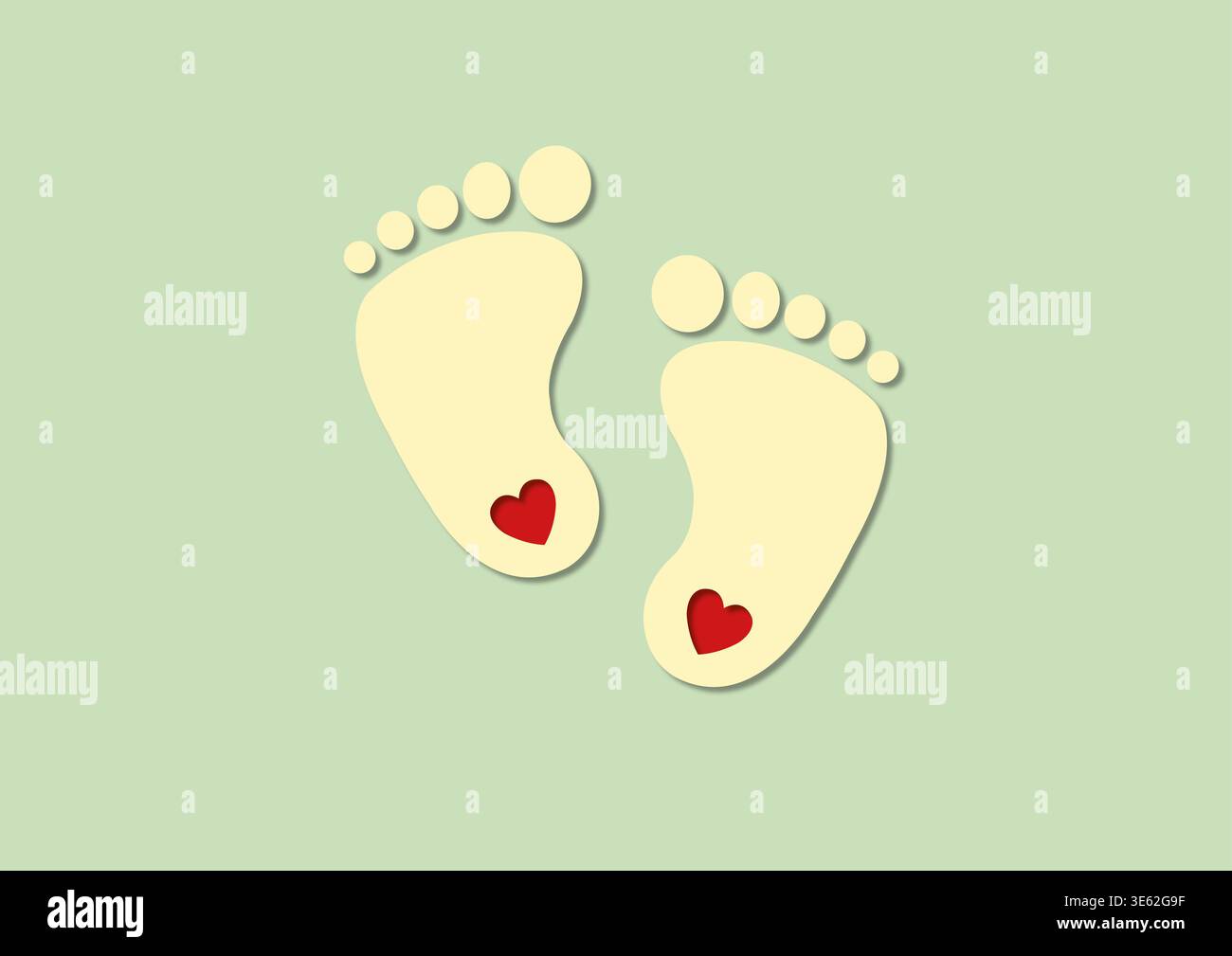 Neonato, illustrazione concettuale. Foto Stock