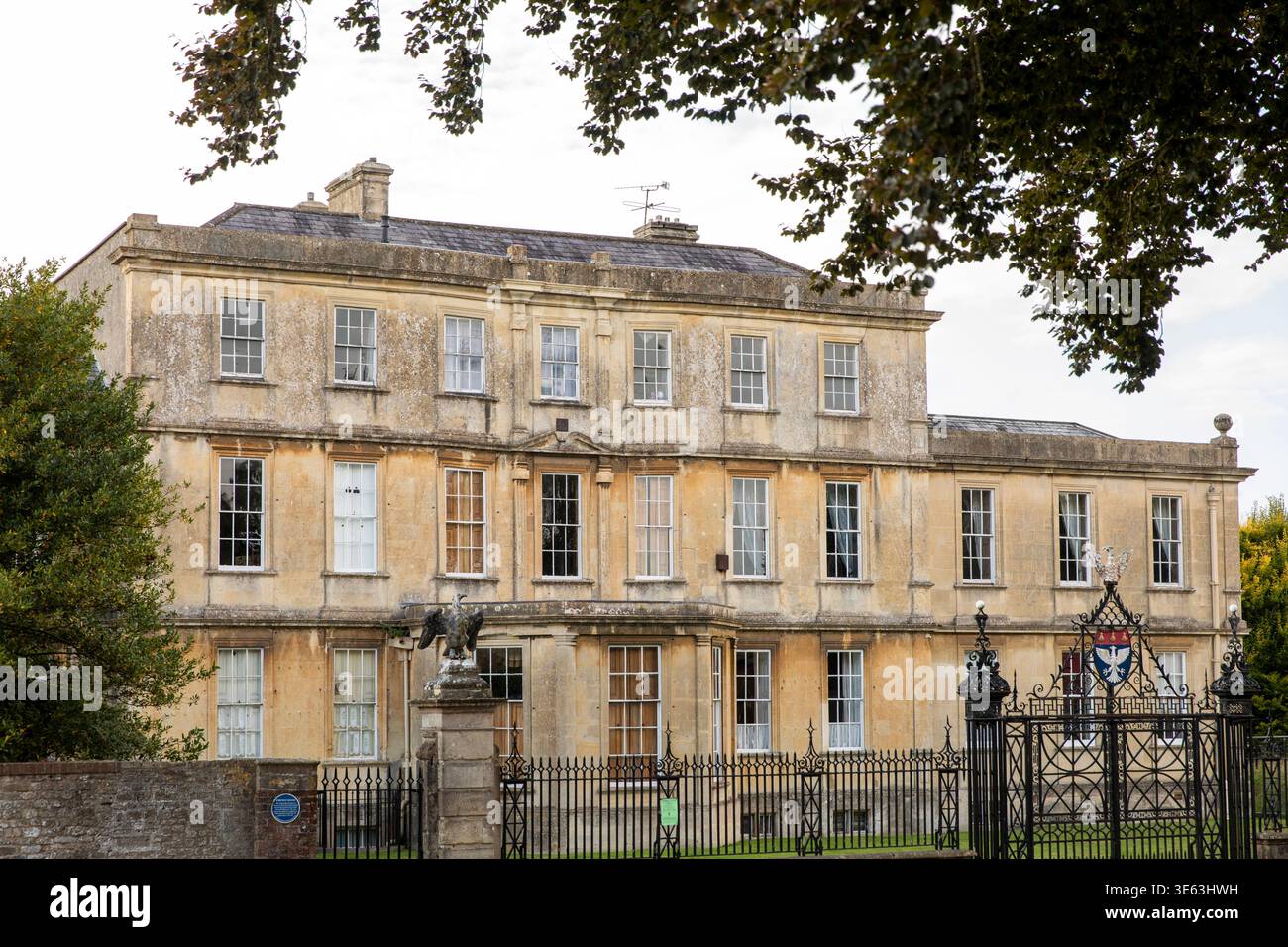 Regno Unito, Inghilterra, Wiltshire, Warminster, Portway, Portway House, 1722 casa di Clothier Edward Middlecot, poi ufficio del Consiglio e biblioteca Foto Stock