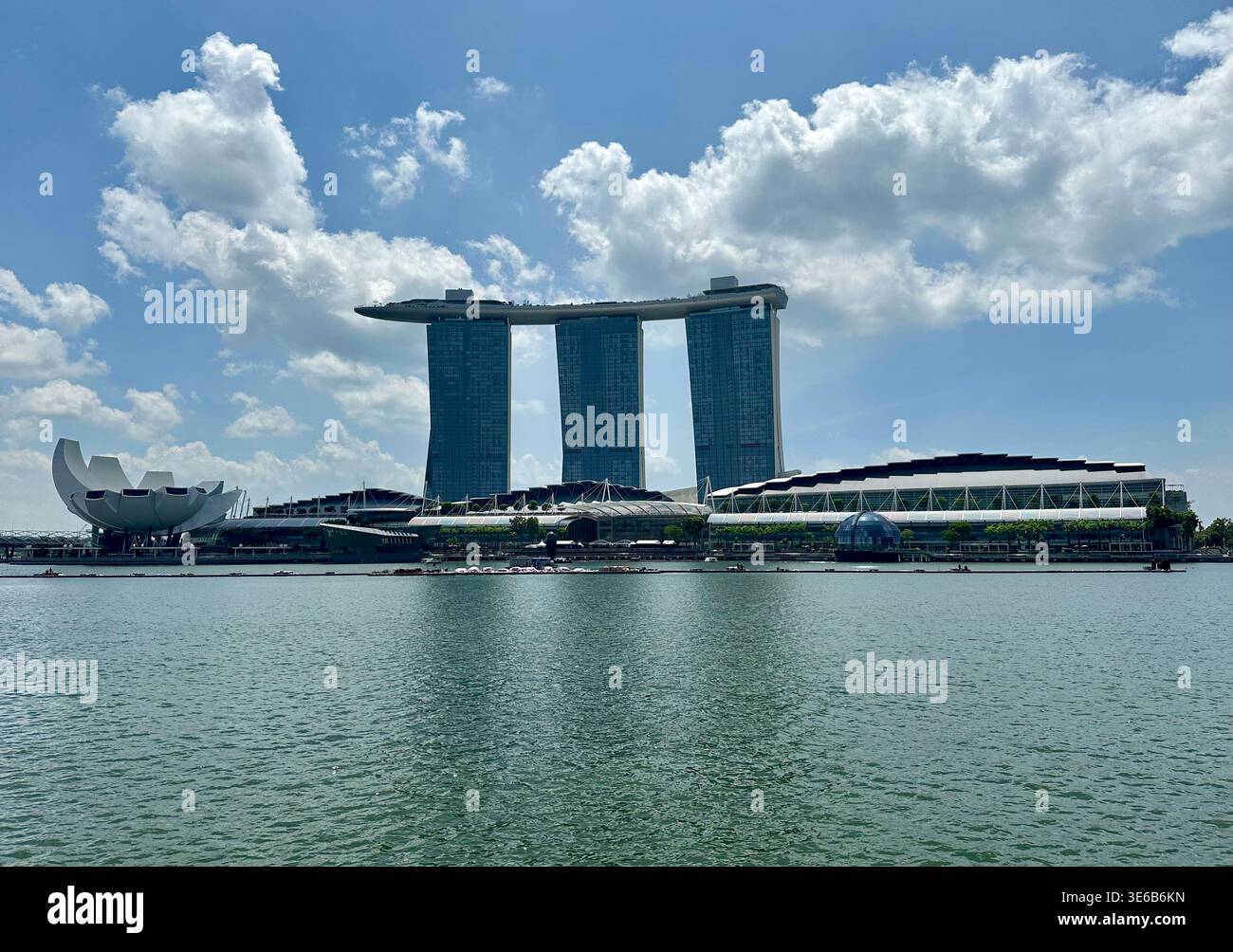 Marina Bay Sands e Museo della Scienza dell'Arte di Singapore Foto Stock