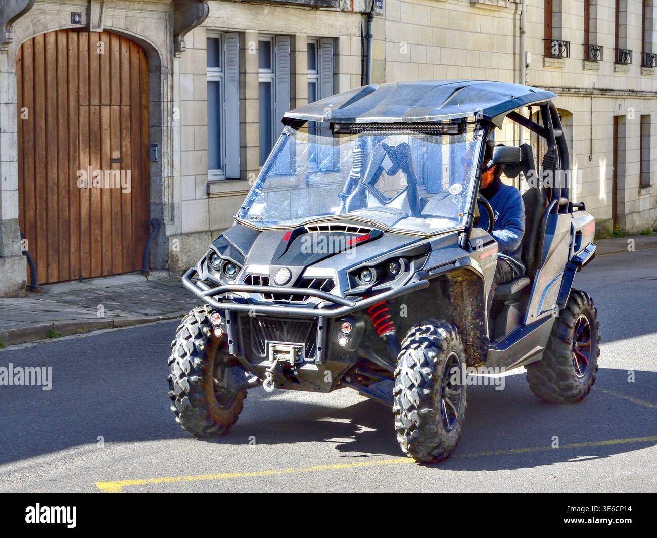 Veicolo fuoristrada/fuoristrada "CAN-AM Commander XT" da 1.000 cc con trazione integrale prodotto in Canada - Francia centrale. Foto Stock