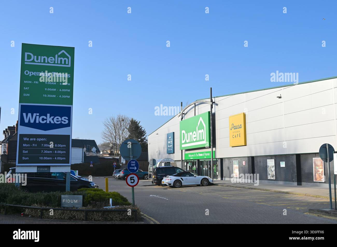 Negozio di articoli per la casa e mobili Dunelm ad Apsley, Regno Unito. Foto Stock