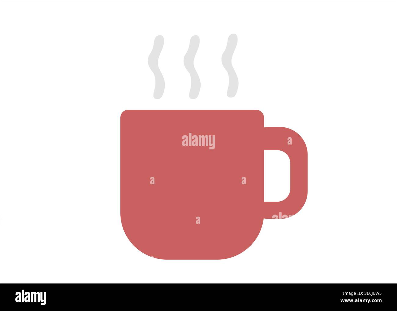 Comoda tazza da caffè con vapore per un'ispirazione da lavoro a distanza Illustrazione Vettoriale