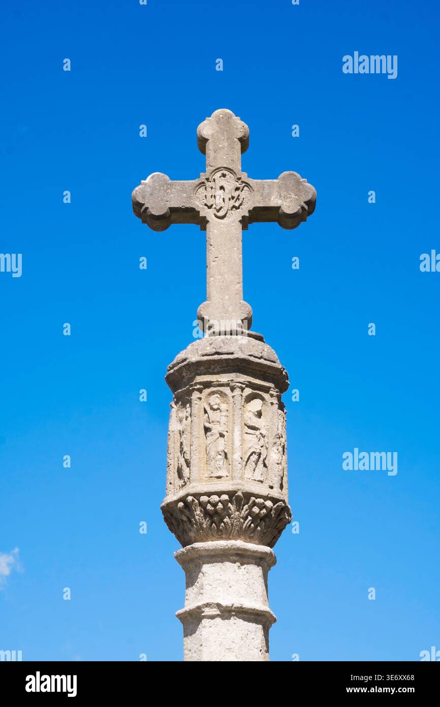 Un crocevia medievale ad Alcudia, Maiorca, Spagna Foto Stock