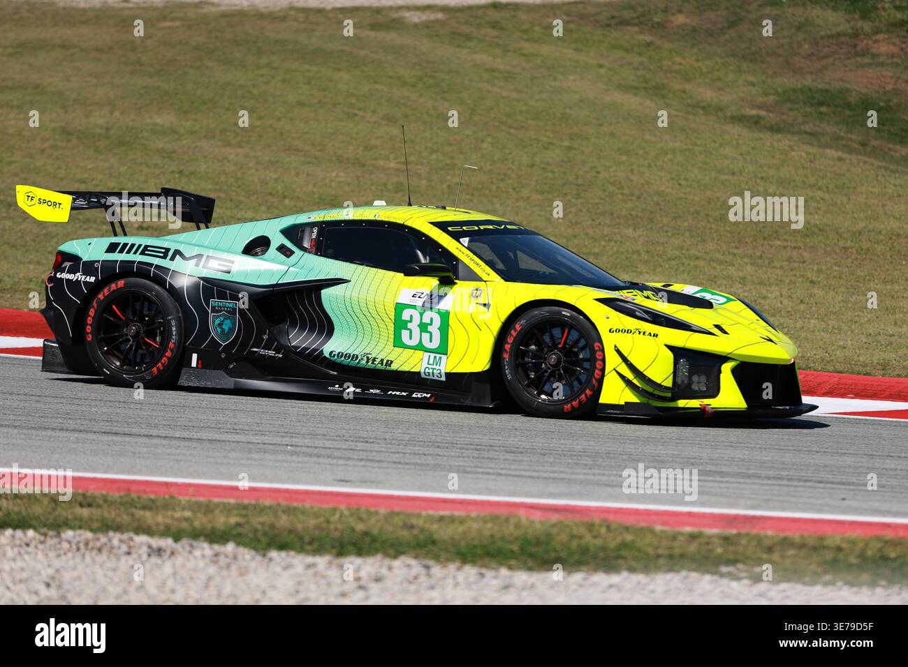 Barcellona, Spagna. 6 aprile 2026. #33 Corvette Z06 LMGT3.R di Blake MCDONALD (USA) e Alec UDELL (USA) e Charlie EASTWOOD (IRL) (TF SPORT) Corvette c Foto Stock