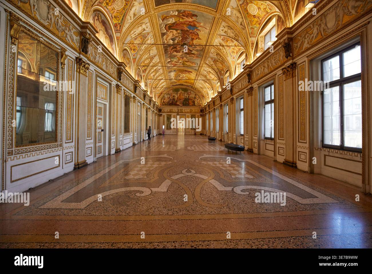 Sala degli specchi, Palazzo Ducale, Mantova, Italia Foto Stock