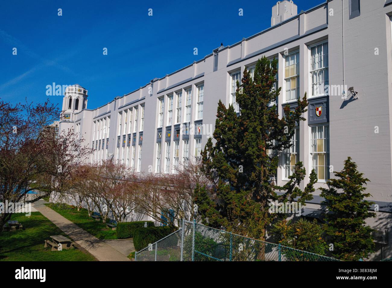 Historic Point Grey Secondary School a Kerrisdale, Vancouver, British Columbia. Foto Stock