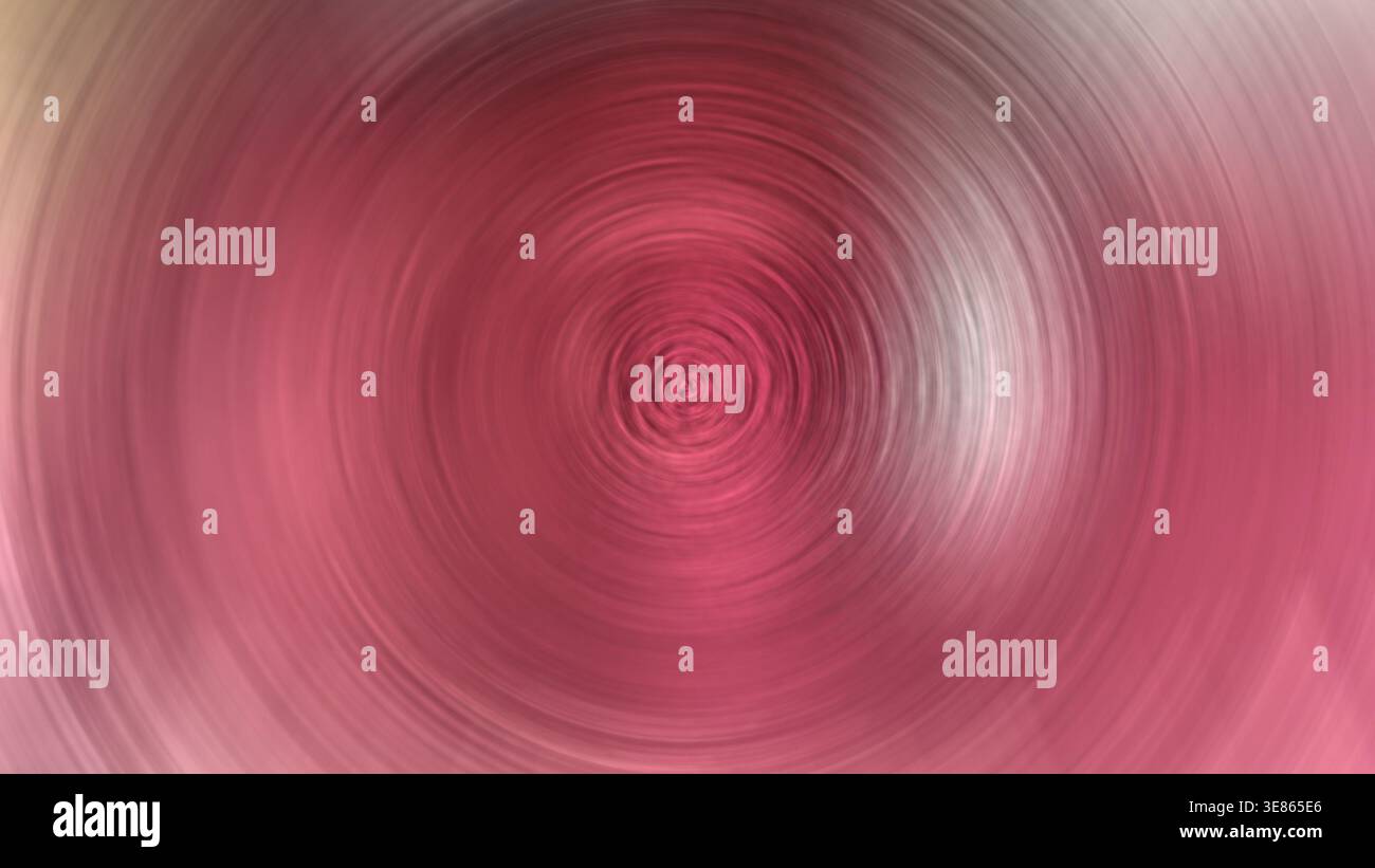 Sfocatura radiale astratta che crea un movimento a vortice rotante in sfumature di rosa Foto Stock