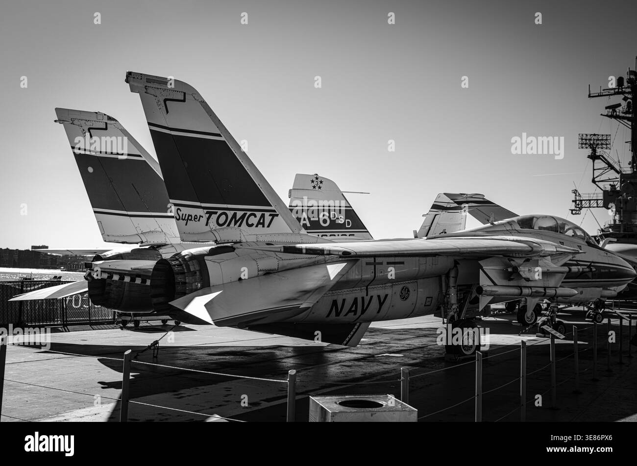 Il Grumman f-14 tomcat Aircraft - Intrepid Sea Air Space Museum New York. Foto Stock