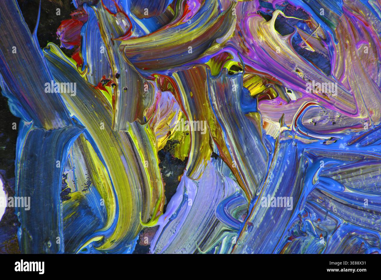 la struttura della tavolozza dei colori è un ottimo sfondo Foto Stock