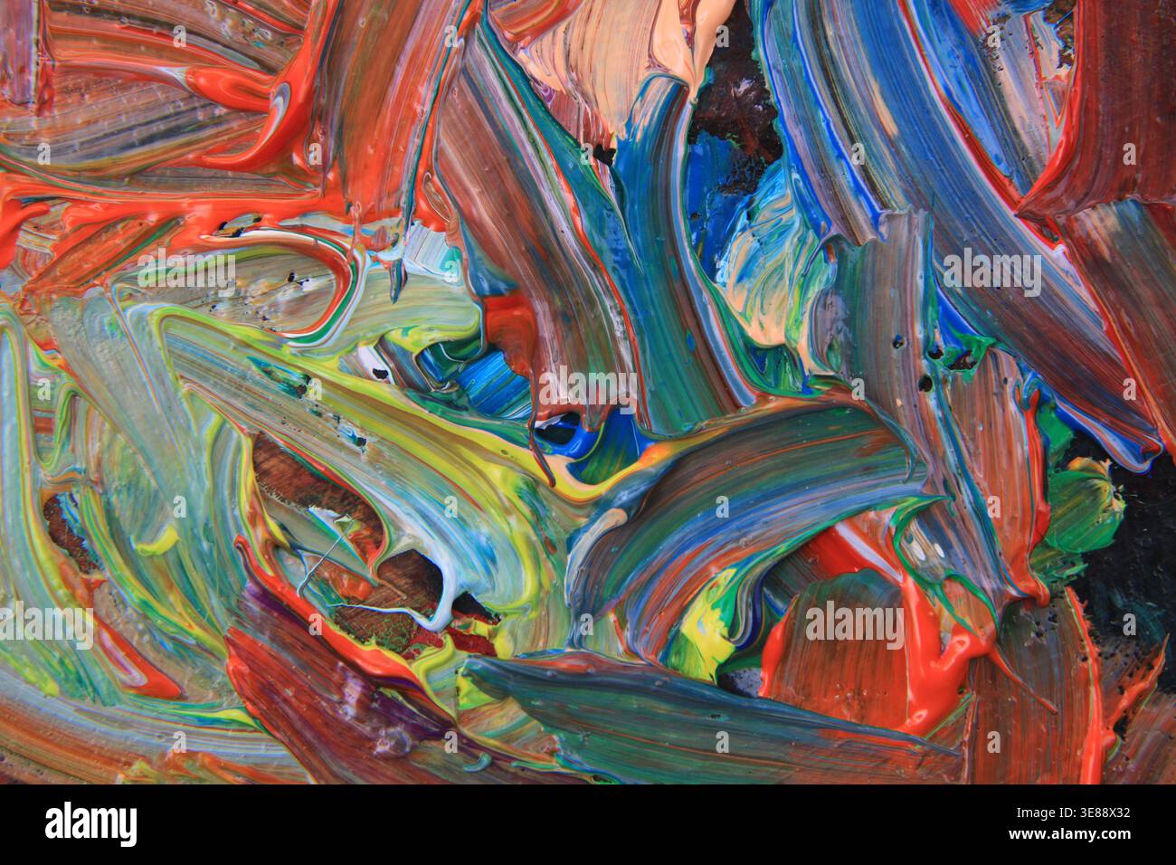 la struttura della tavolozza dei colori è un ottimo sfondo Foto Stock