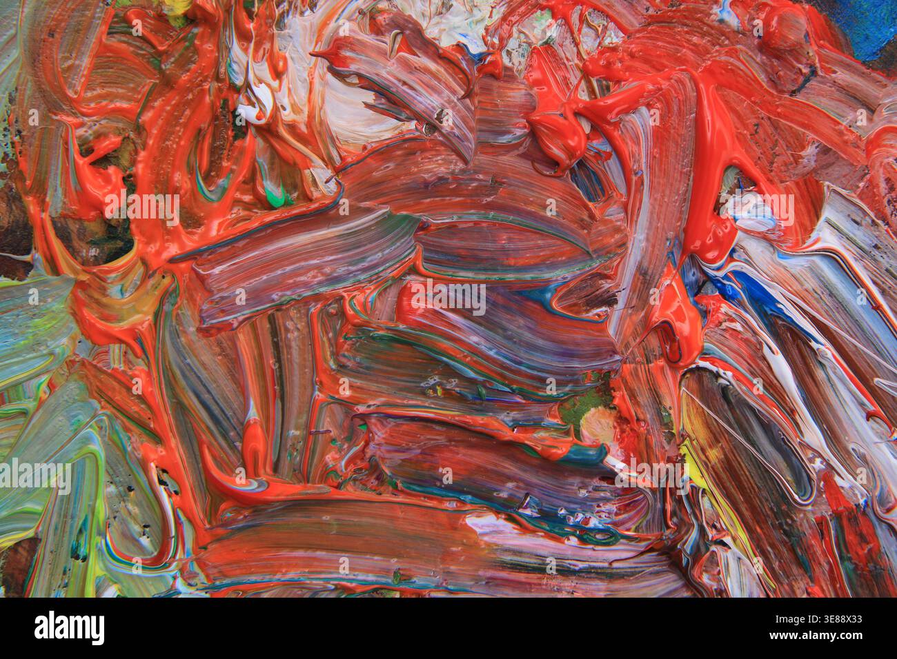 la struttura della tavolozza dei colori è un ottimo sfondo Foto Stock