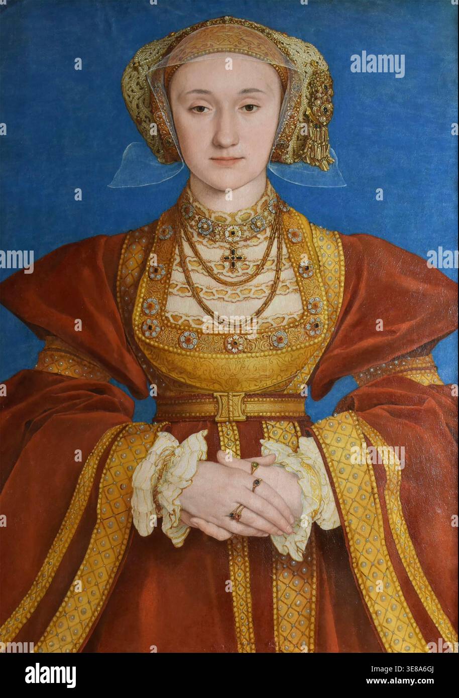 ANNA DI CLEVES (1515-1557) quarta moglie di Enrico VIII di Hans Holbein il giovane intorno al 1539 Foto Stock