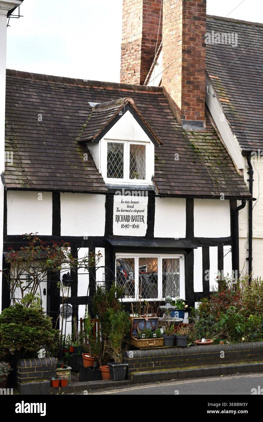 Bridgnorth, Shropshire, Inghilterra, Regno Unito. 2026. Casa in legno un tempo sede del leader della chiesa puritana inglese e poeta Richard Baxter. Foto Stock