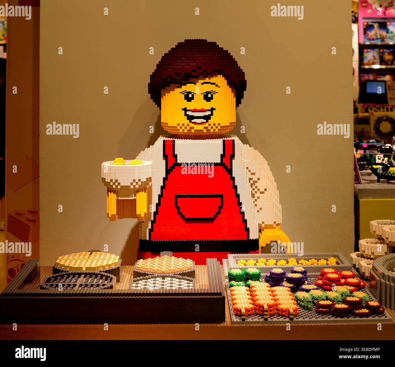 Signora di cucina LEGO Foto Stock