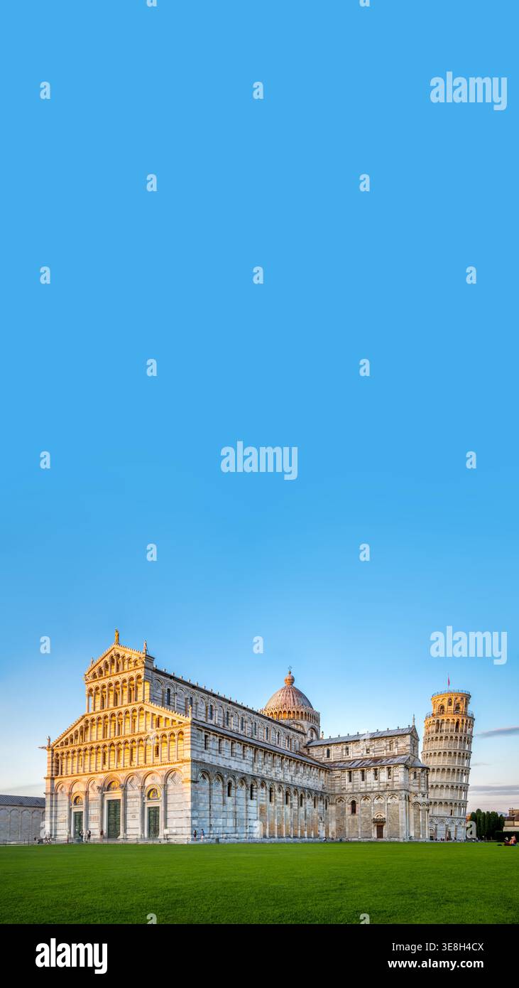 pisa, torre, pendente, piazza dei miracoli, Italia Foto Stock