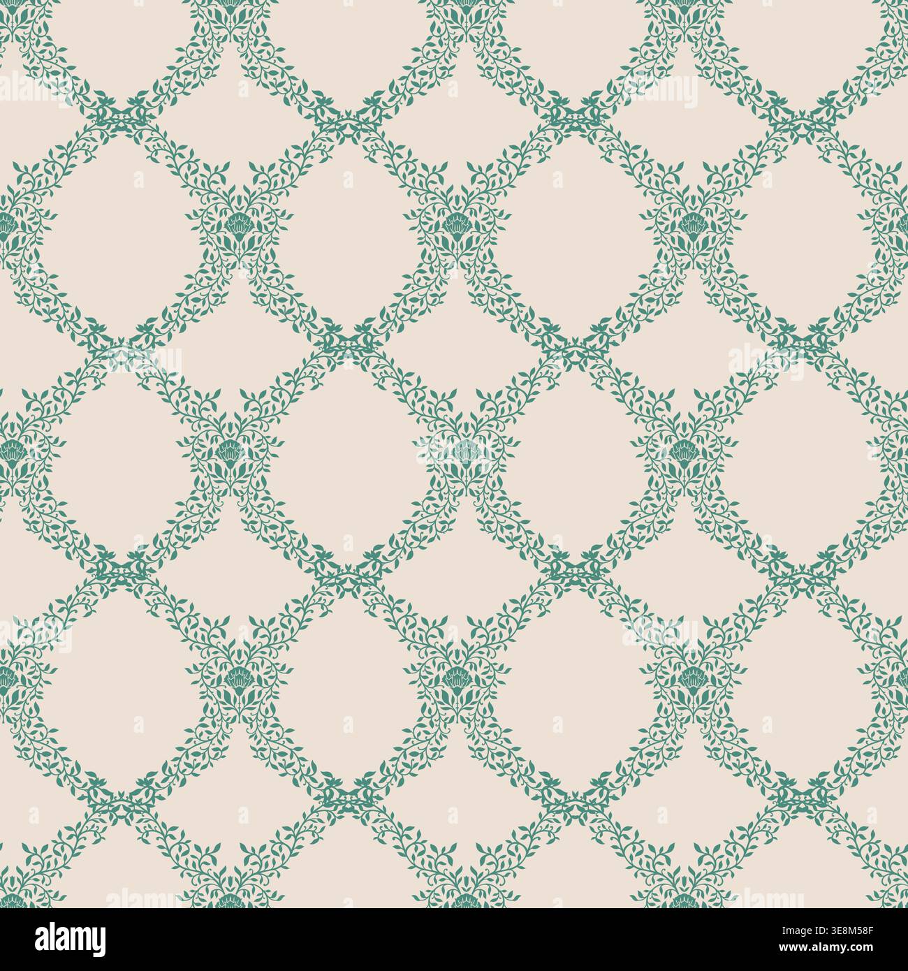 Piccola e dettagliata croce floreale di giada Illustrazione Vettoriale