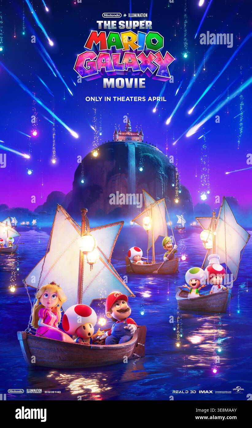 The Super Mario Galaxy Movie Year: 2026 Giappone / USA diretto da: Aaron Horvath, Michael Jelenic Animation American Movie poster Foto Stock