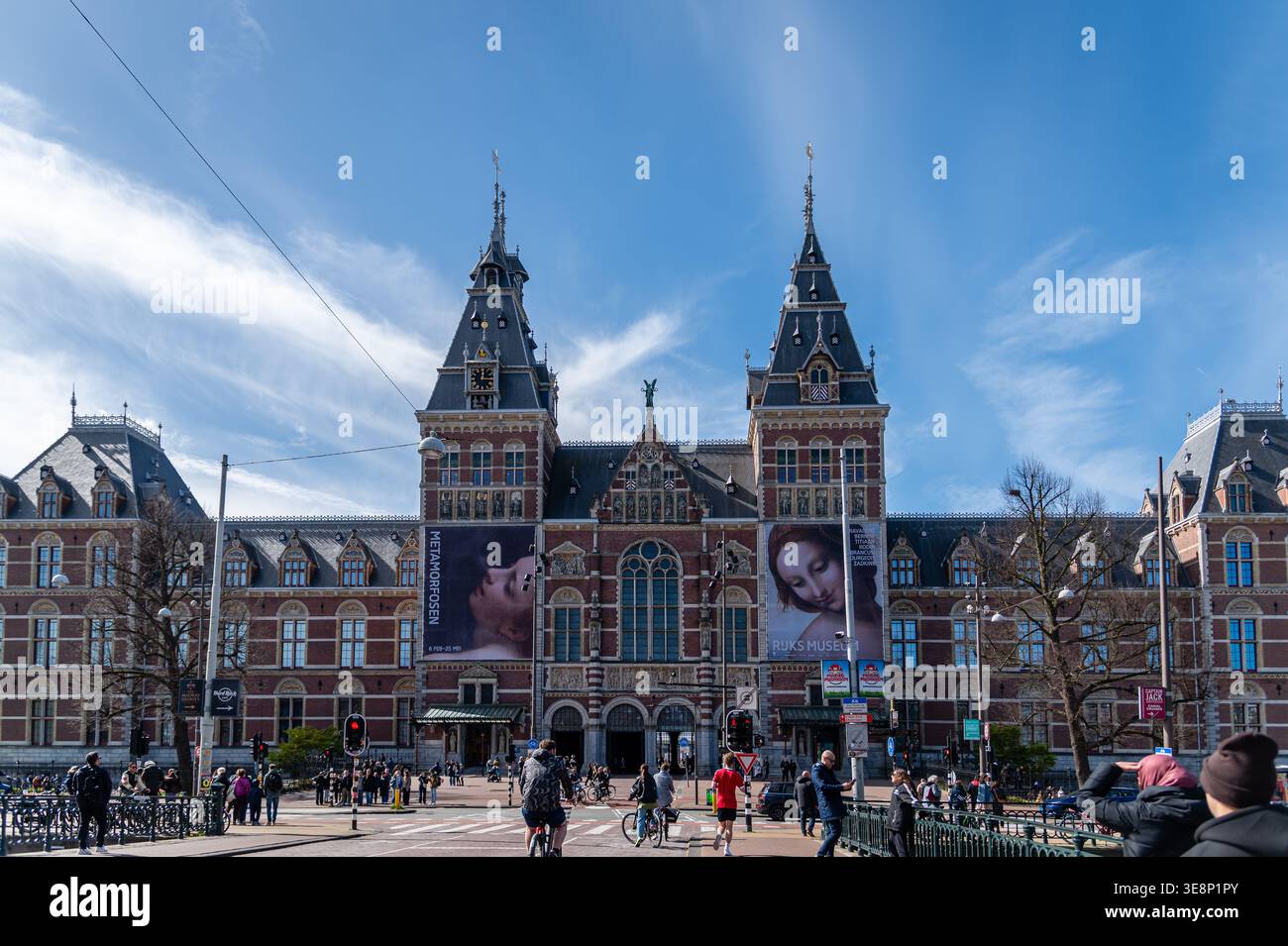 Rijksmuseum di Amsterdam, Paesi Bassi Foto Stock
