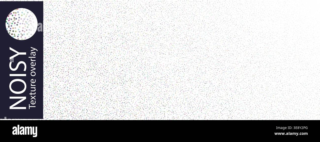 Filtro struttura con disturbo senza cuciture, granulosità bg. Vignettatura gradiente aerografo. Particelle metalliche morbide tratteggiate, diffusione del colore statico del televisore. Grigio Illustrazione Vettoriale