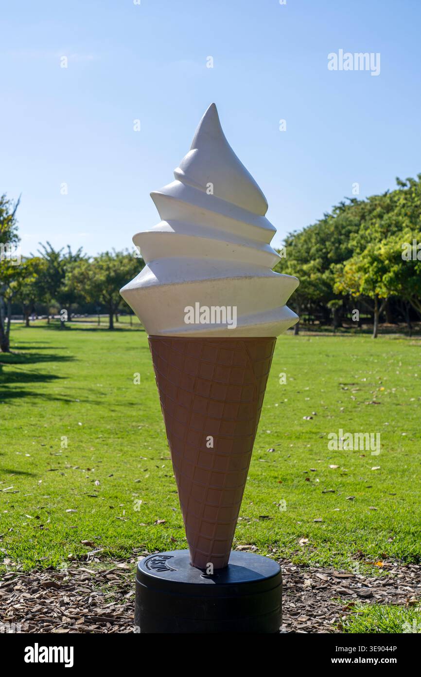 Scultura commerciale soft serve a Green Point Park, città del Capo - Sud Africa Foto Stock